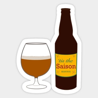 'tis the saison Sticker